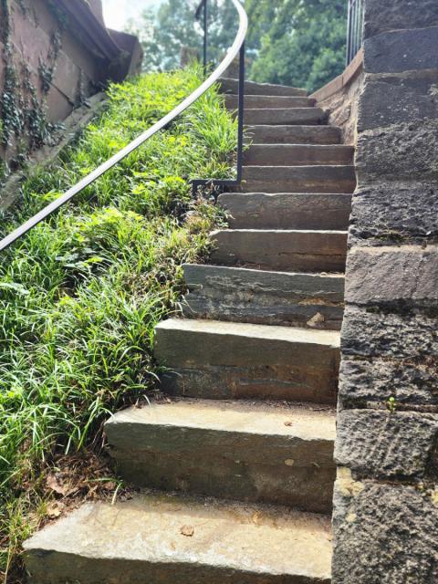 Carroll Mausoleum steps